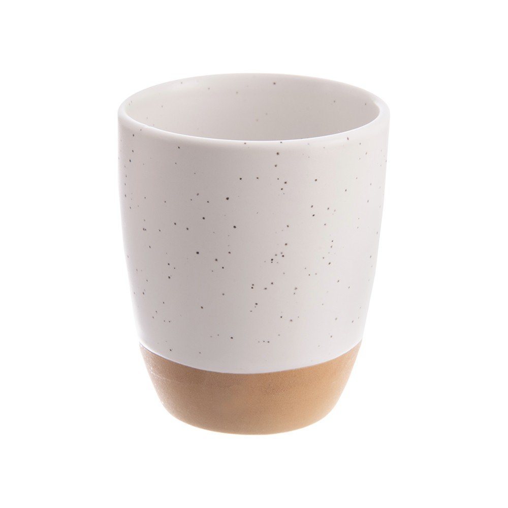 Krémszínű kerámia eszpresszó csésze szett 6 db-os 90 ml Statek – Orion