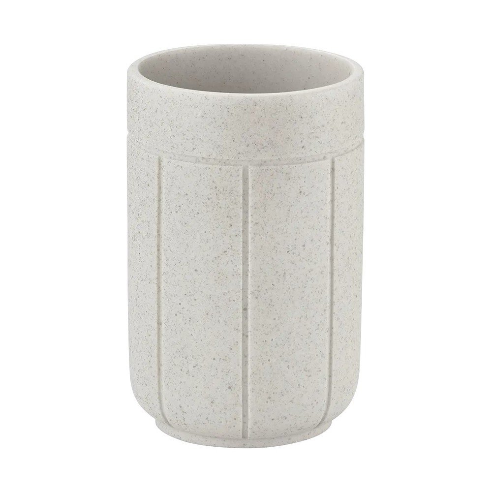 Krémszínű poligyanta fogkefetartó pohár Kua – Blomus