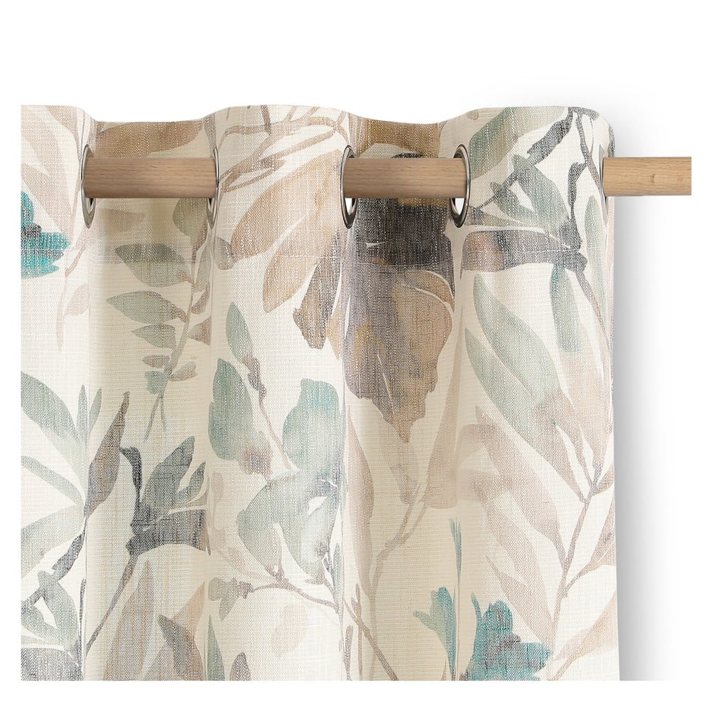 Krémszínű-szürkéskék függöny 135x250 cm Celesta – Restilo