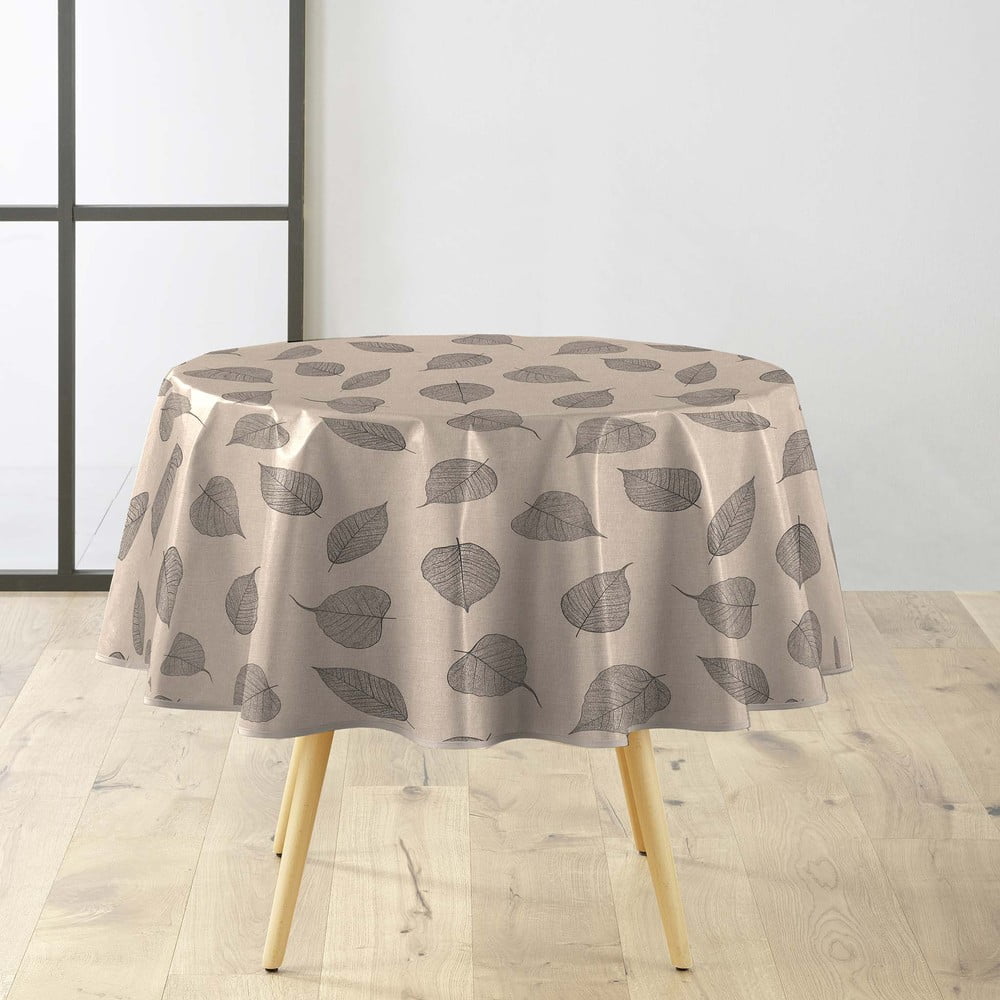 Lemosható asztalterítő ø 160 cm Feuillys – douceur d'intérieur