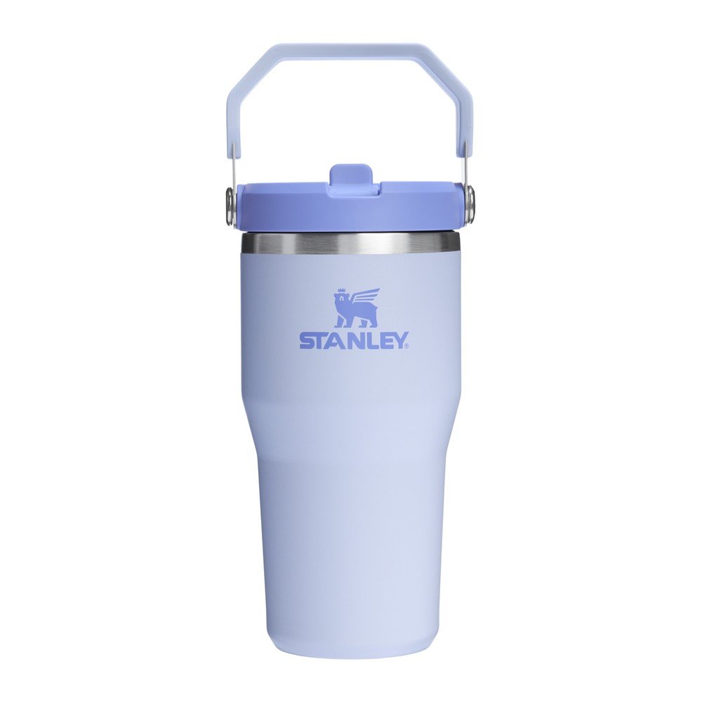 Lila rozsdamentes acél termosz 600 ml IceFlow™ Flip Straw 2.0 Tumbler Dew Drop – Stanley