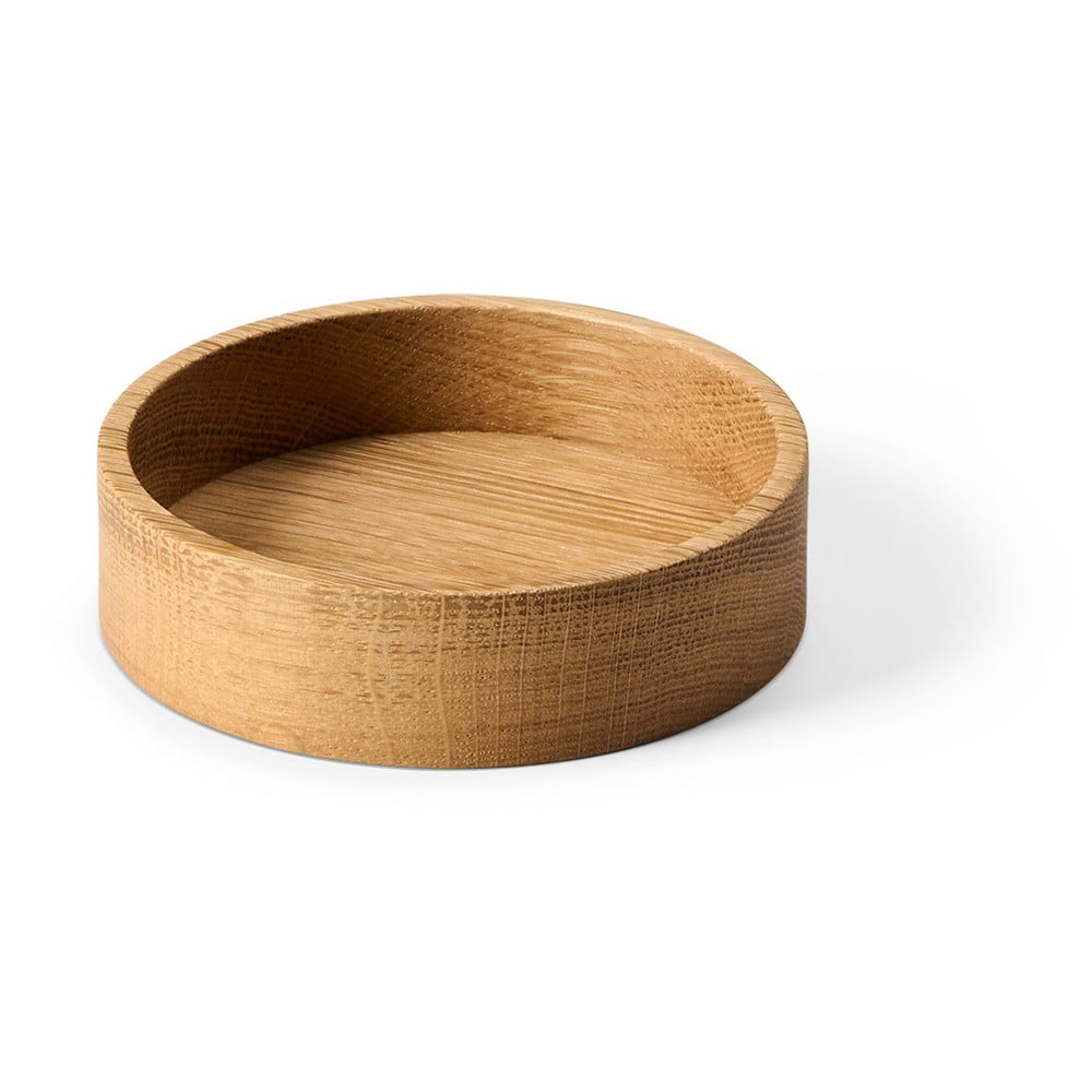 Natúr színű dekoratív fa tárolódoboz ø 11x3 cm Circle S – LIND DNA