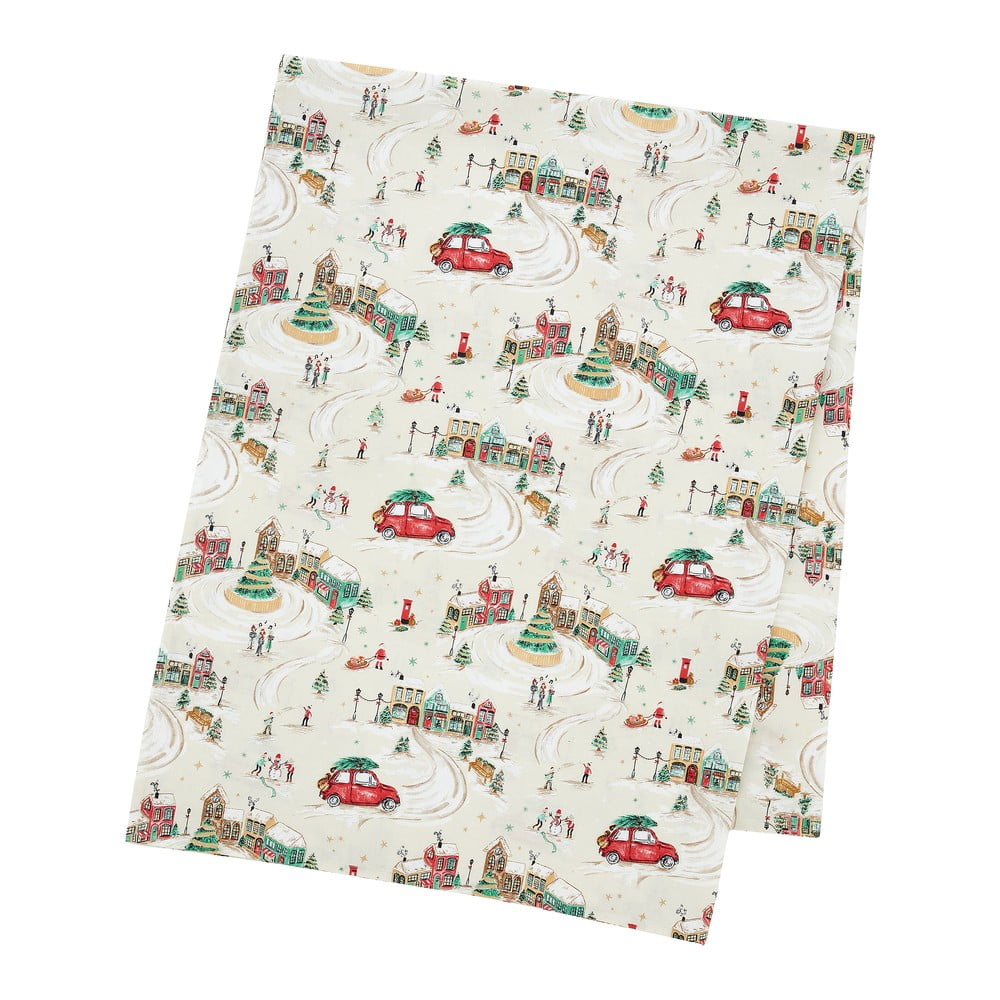 Pamut asztalterítő 132x178 cm Christmas Town – Catherine Lansfield