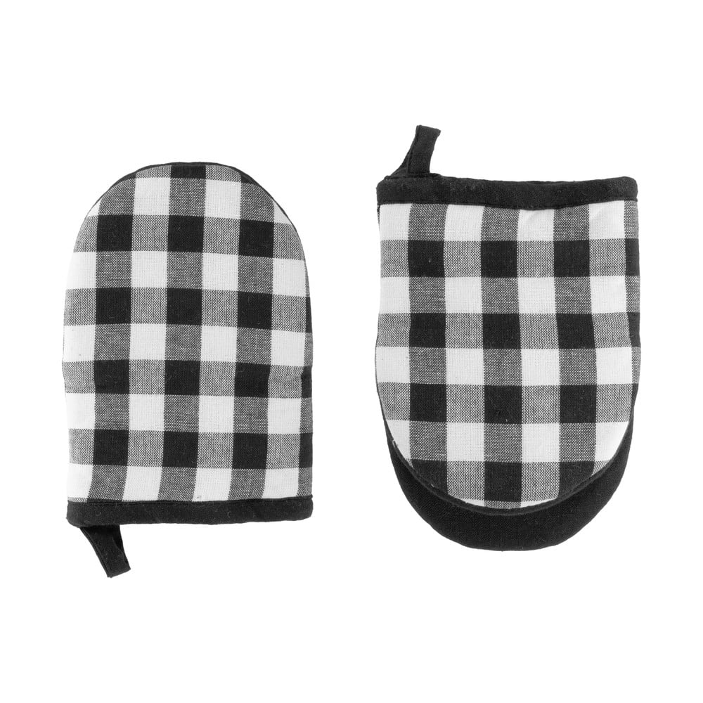 Pamut edényfogó kesztyű szett 2 db-os Gingham – Tiseco Home Studio