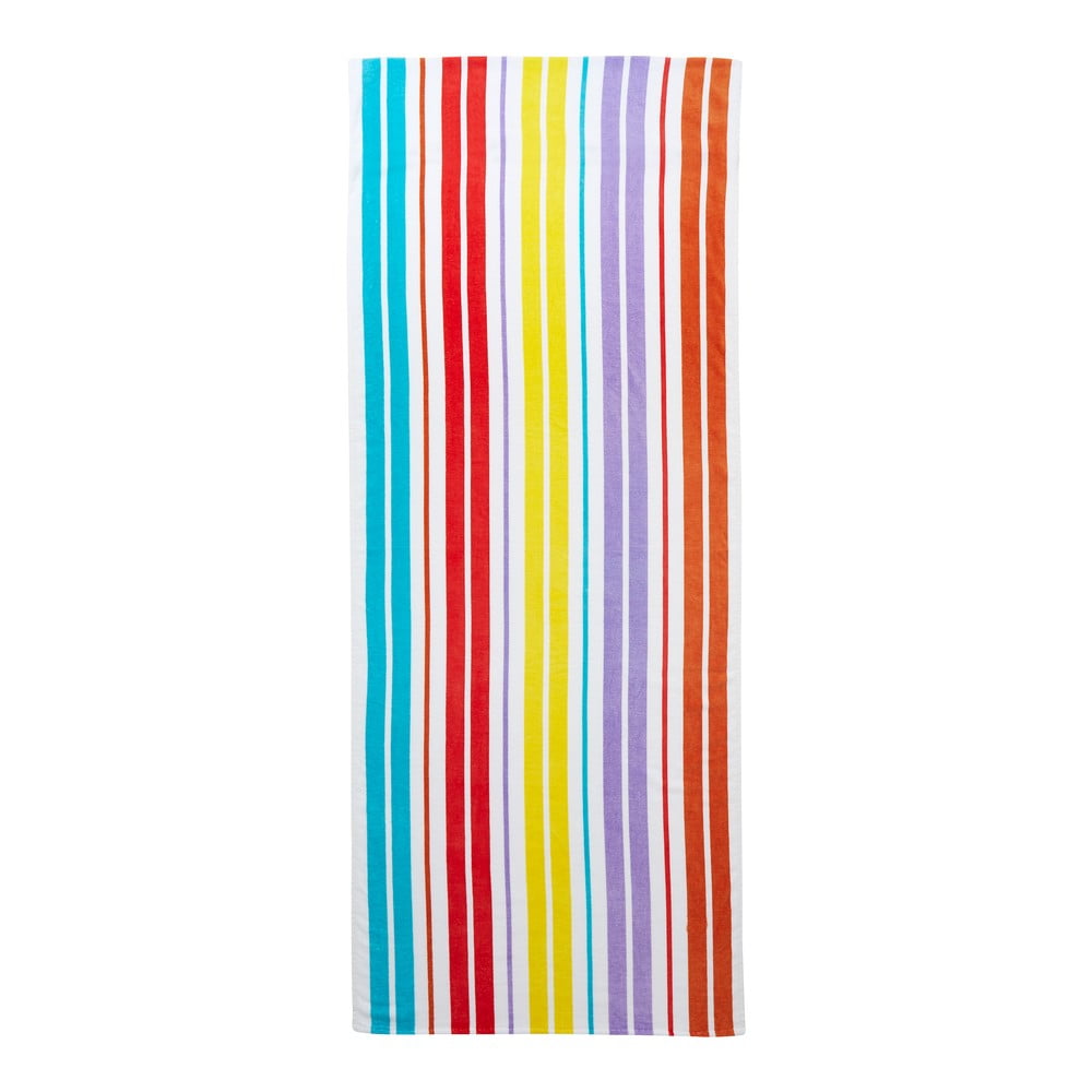 Pamut strandtörölköző 78x200 cm Rainbow Stripe – Catherine Lansfield