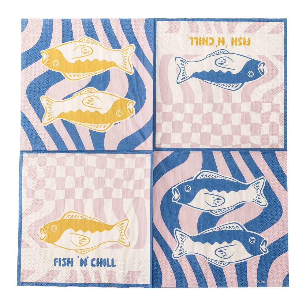 Papír szalvéta szett 20 db-os 33x33 cm Remy – Bloomingville