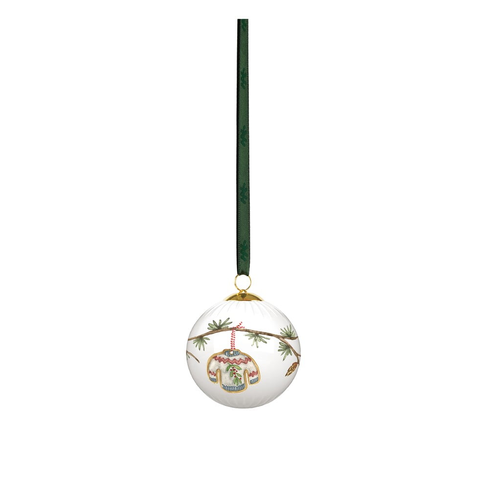 Porcelán karácsonyfadísz ø 6 cm Hammershøi Christmas Bauble 2025 – Kähler Design
