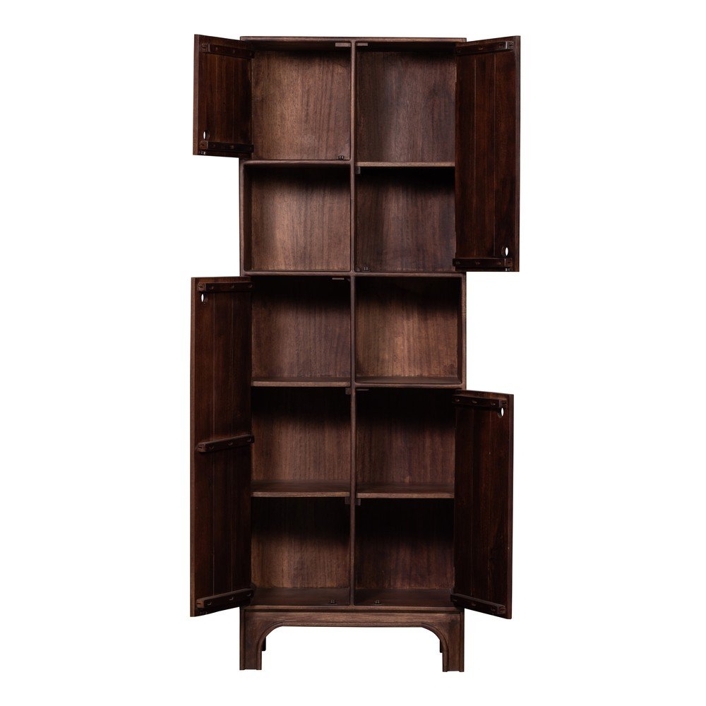 Sötétbarna mangófa szekrény 75x210x45 cm Staes – WOOOD