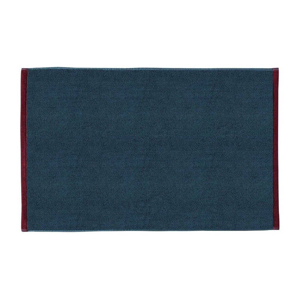 Sötétkék-szürke bio pamut fürdőszobai kilépő 50x80 cm Soft – Mette Ditmer Denmark