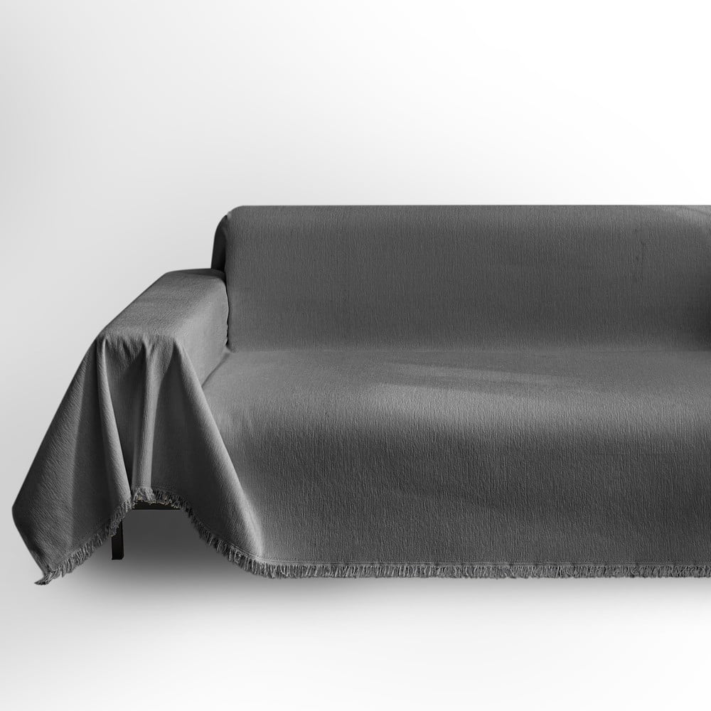 Sötétszürke négyszemélyes kanapé huzat Talo – Filumi