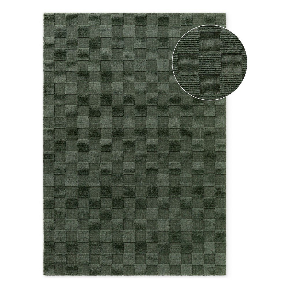 Sötétzöld kézi szövésű gyapjú szőnyeg 200x300 cm Scala – Villeroy&Boch