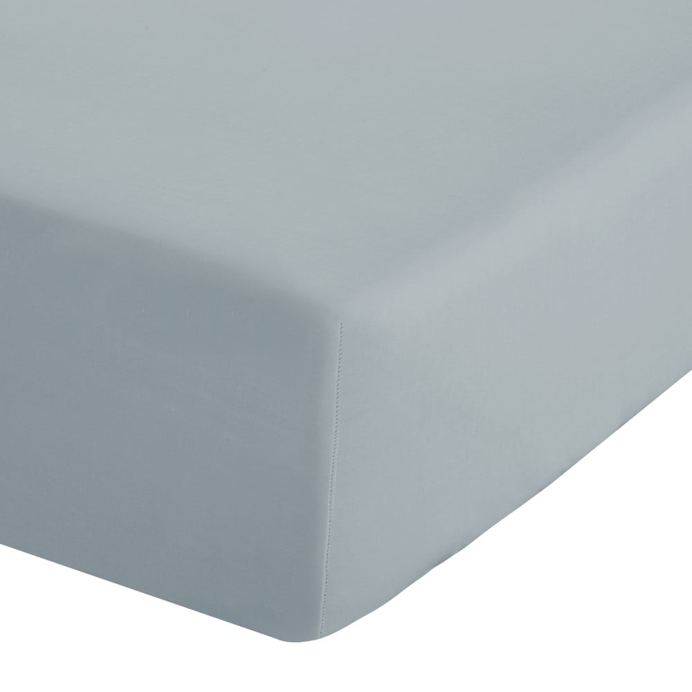 Szürkéskék gumis perkál lepedő 135x190 cm Easy Iron Percale – Catherine Lansfield