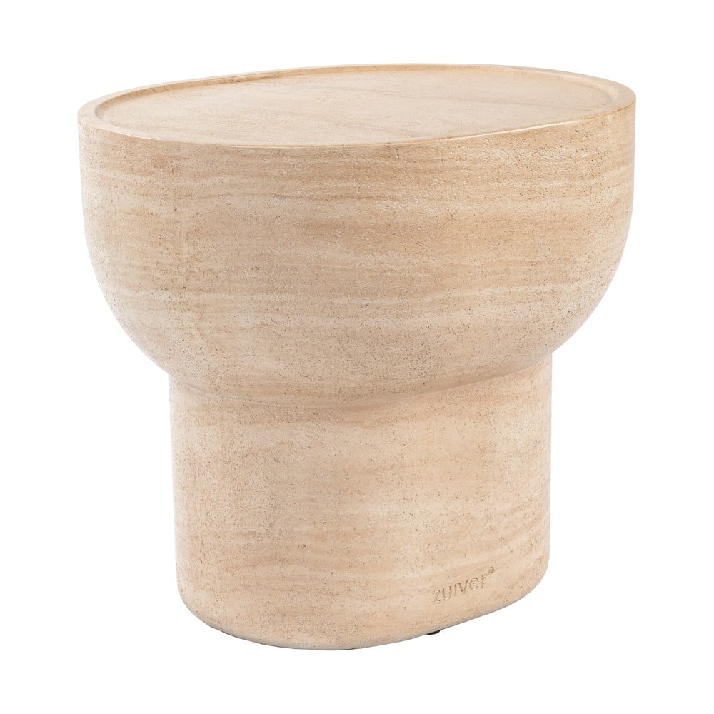 Tárolóasztal kő dekorral 42x50 cm Noble – Zuiver