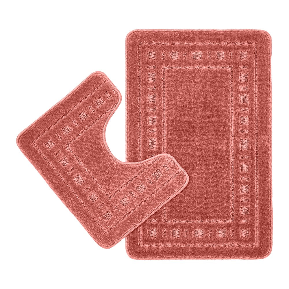 Terrakotta színű fürdőszobai kilépő szett WC-hez