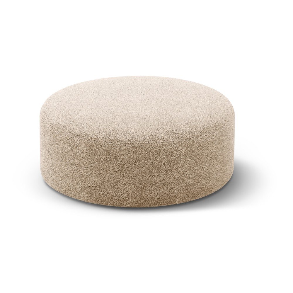 Világosbarna buklé puff Dia – Micadoni