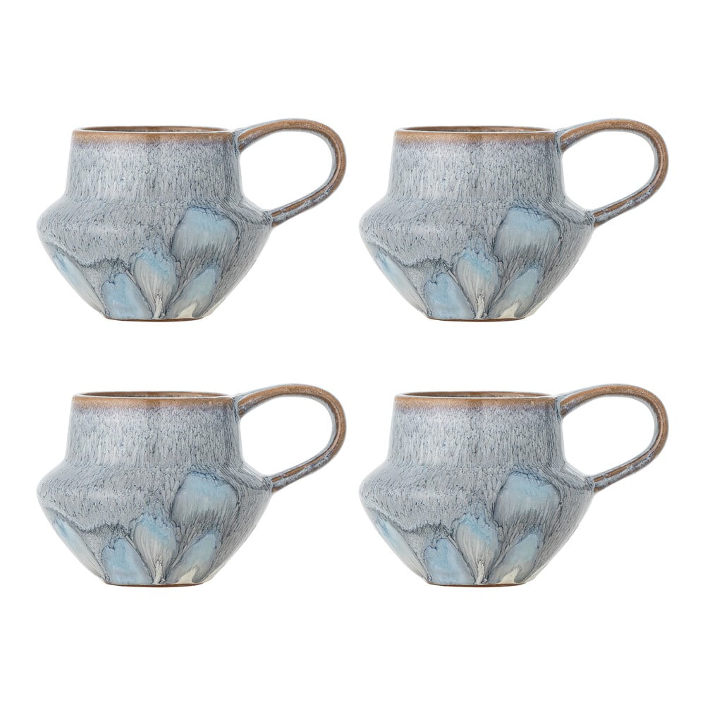 Világoskék kőedény bögre szett 4 db-os 300 ml Bessie – Bloomingville