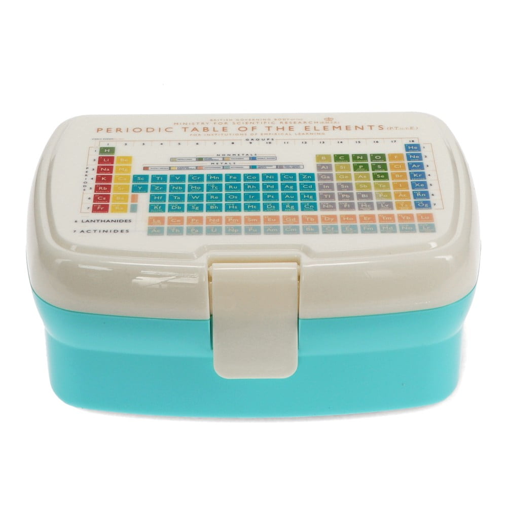 Világoskék-krémszínű gyerek uzsonnás doboz Periodic Table – Rex London