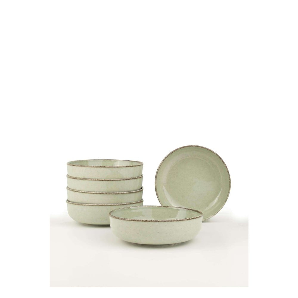 Világoszöld porcelán tálka szett 6 db-os 75 ml – Hermia