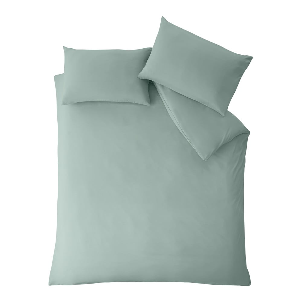 Zöld kétszemélyes-hosszabbított ágyneműhuzat 230x220 cm So Soft Non-Iron – Catherine Lansfield