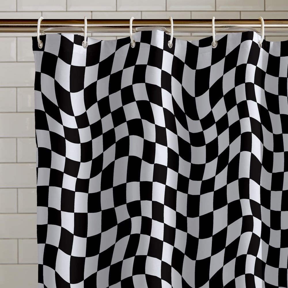 Zuhanyfüggöny 180x180 cm Checkerboard – Catherine Lansfield