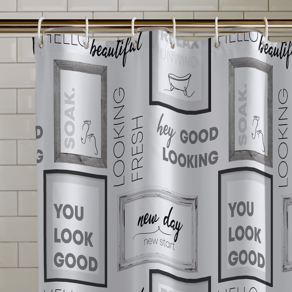 Zuhanyfüggöny 180x180 cm Relax and Unwind – Catherine Lansfield