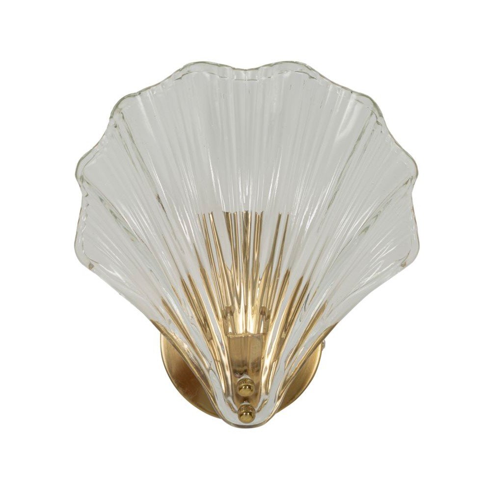 Aranyszínű üveg fali lámpa Da Muro Shell – Mauro Ferretti