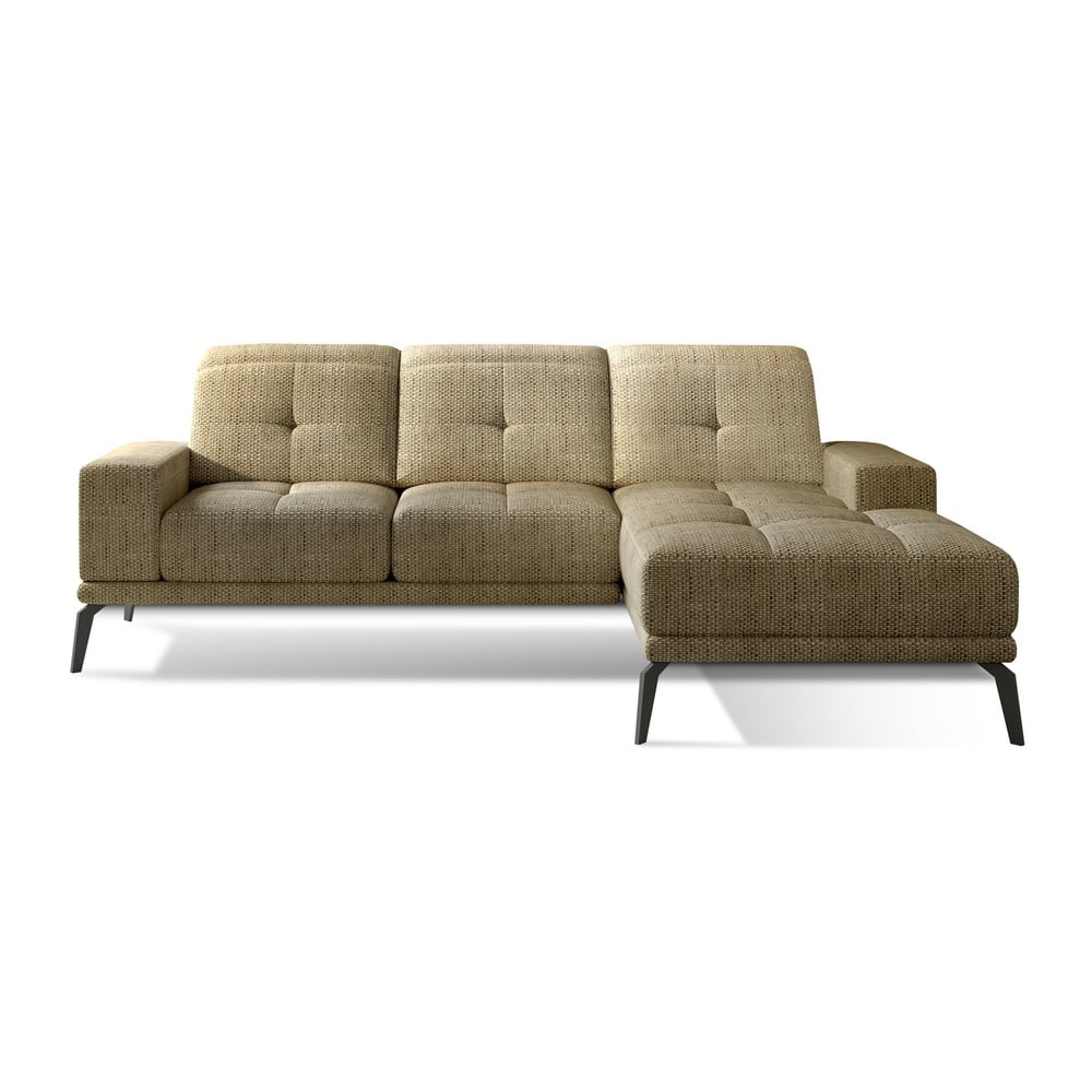 Bézs sarokkanapé (jobb oldali-heverő résszel) Torrense – ELTAP