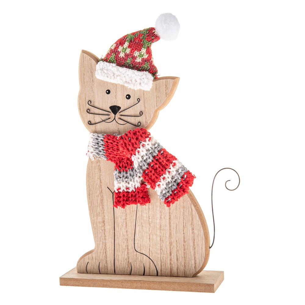 Fa karácsonyi figura (magasság 29 cm) Cat – Dakls