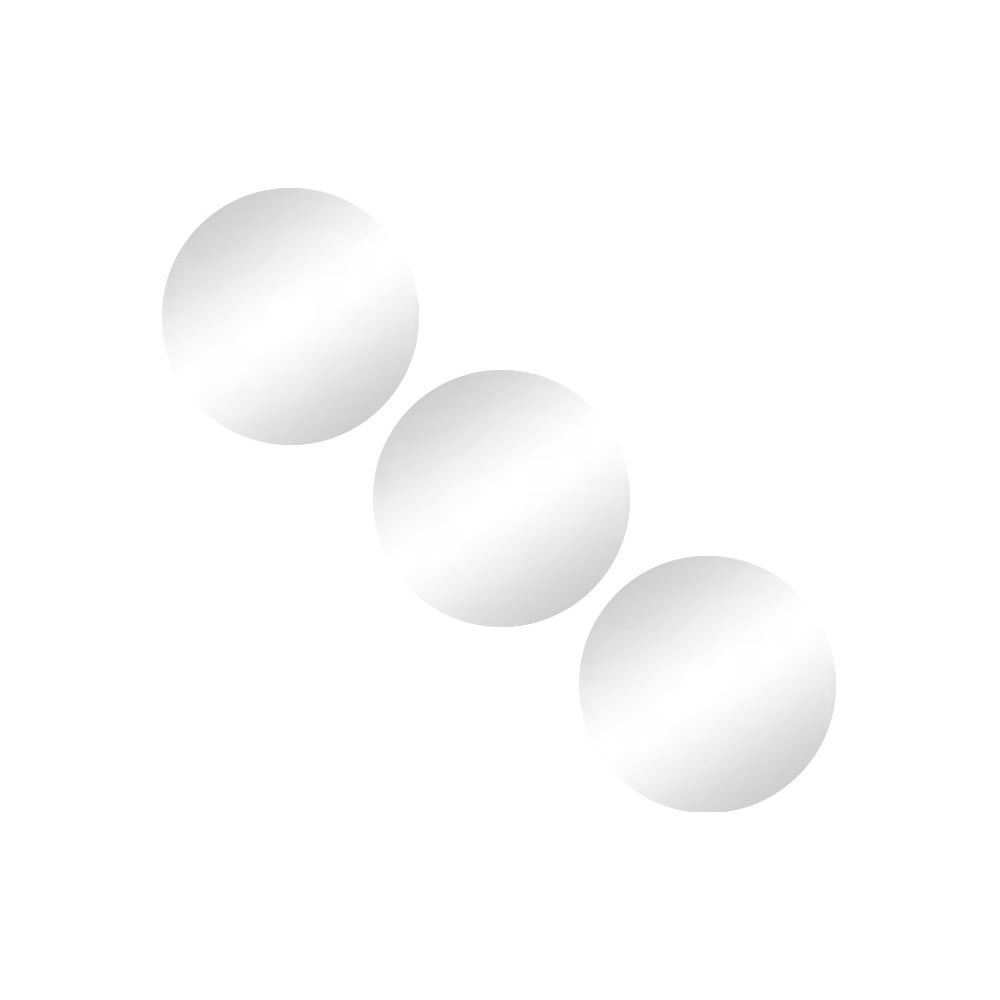 Fali tükör szett 3 db-os ø 15 cm – MSV