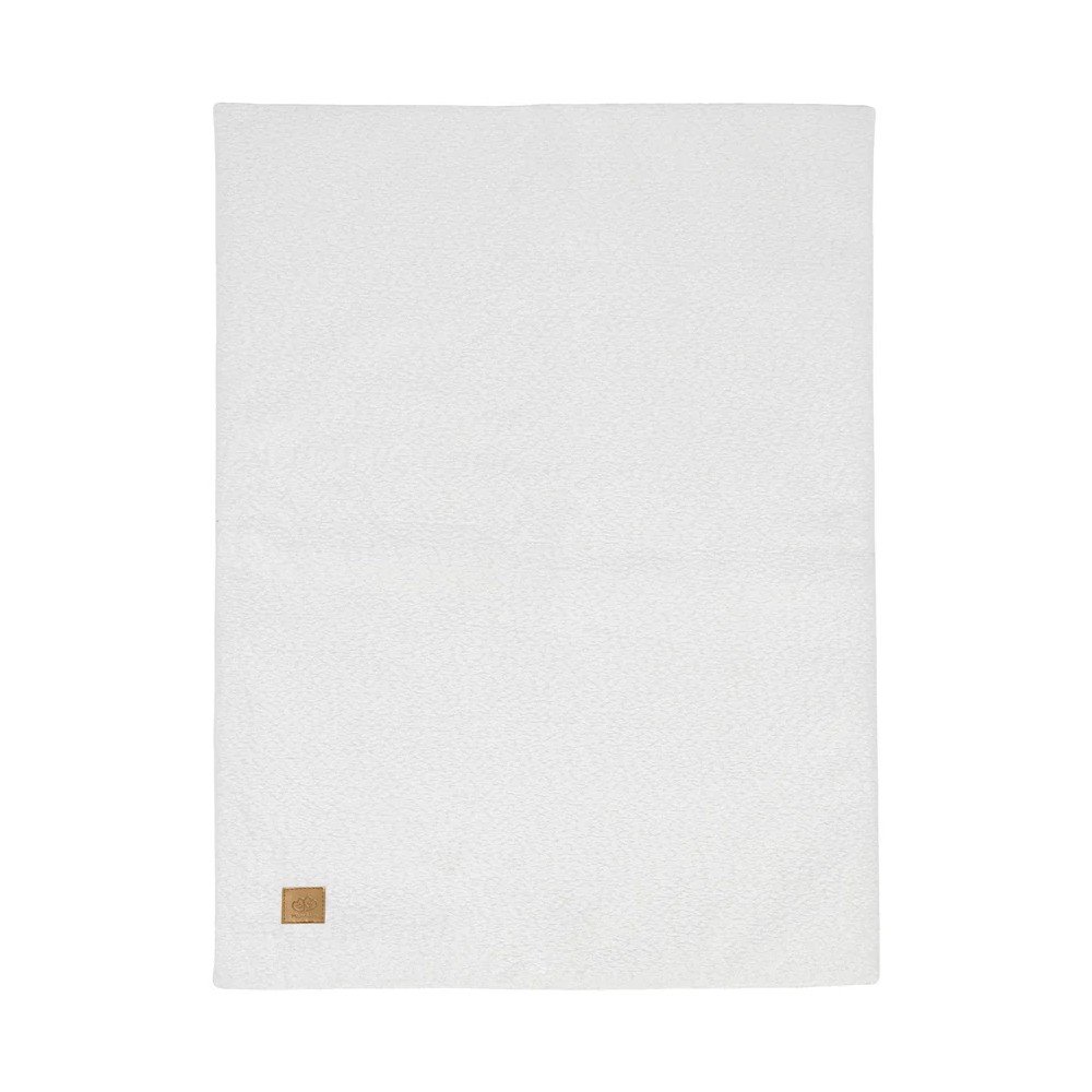 Fehér buklé gyerek takaró 100x77 cm – Meowbaby
