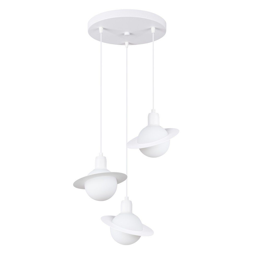 Fehér gyerek lámpa üveg búrával Mab – Sollux