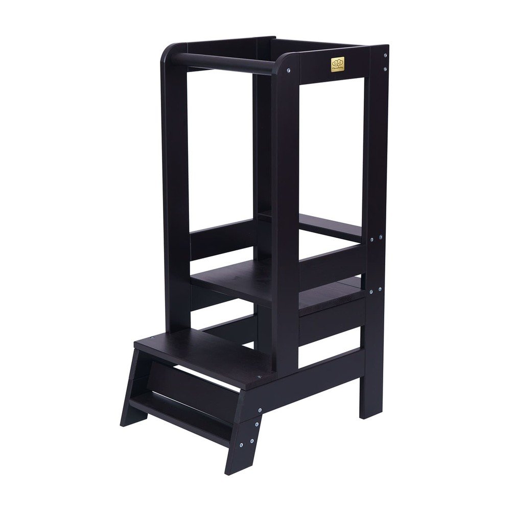 Fekete borovi fenyő tanulótorony Montessori – Meowbaby