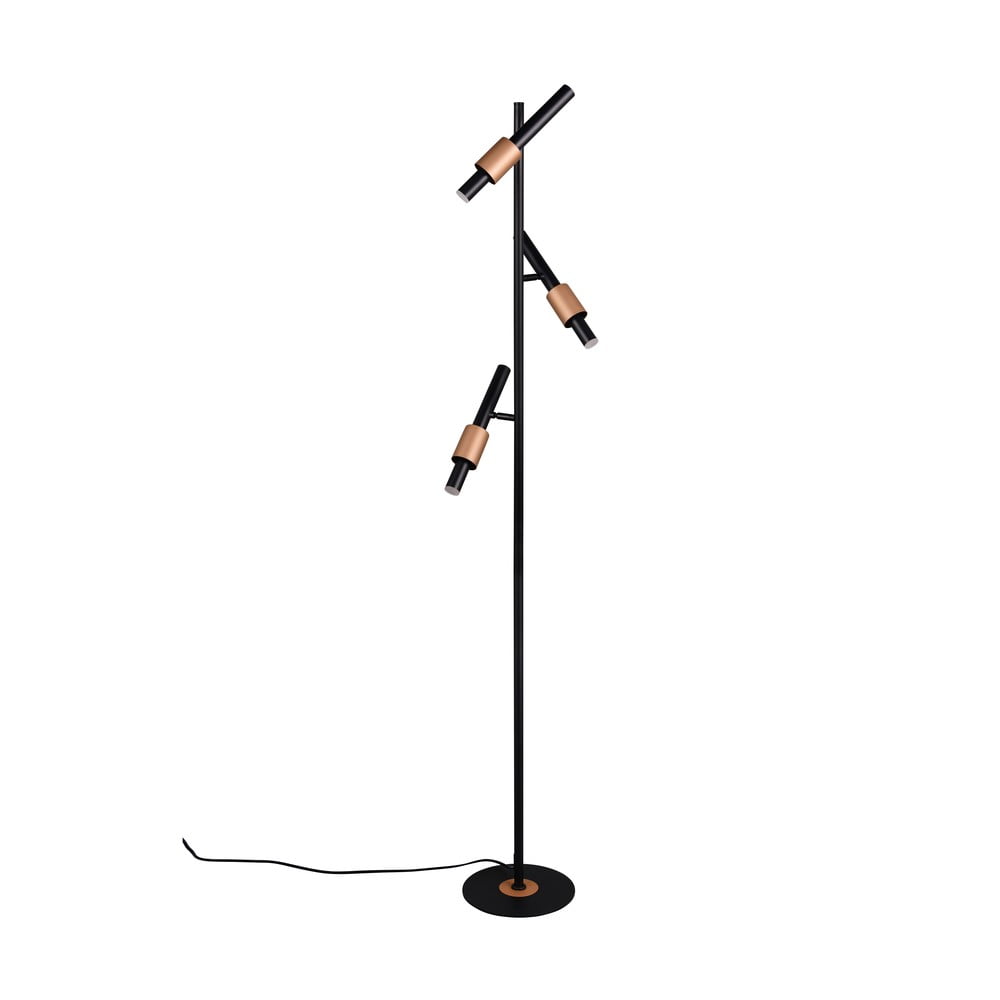 Fekete-bronzszínű LED állólámpa (magasság 150 cm) Ikaris – Trio Select