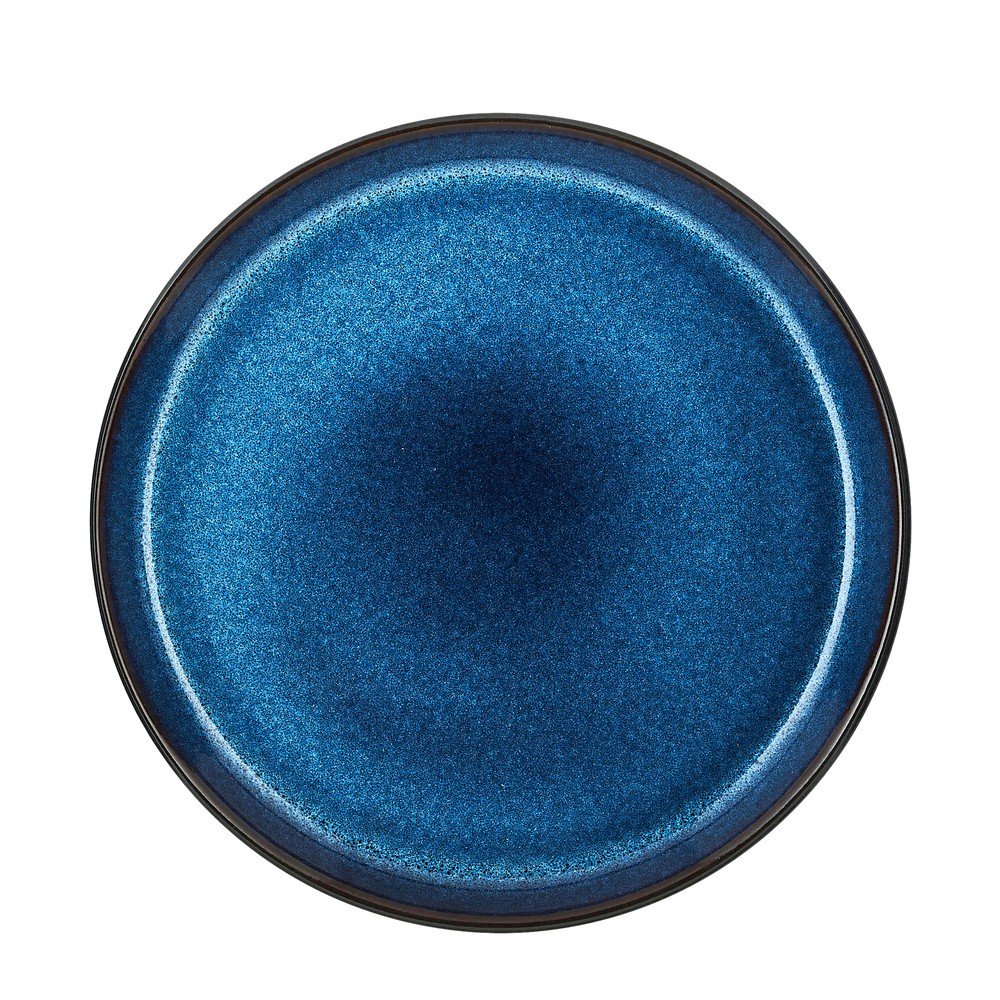 Fekete-kék kőedény desszertes tányér ø 21 cm Gastro Dark Blue/Black – Bitz