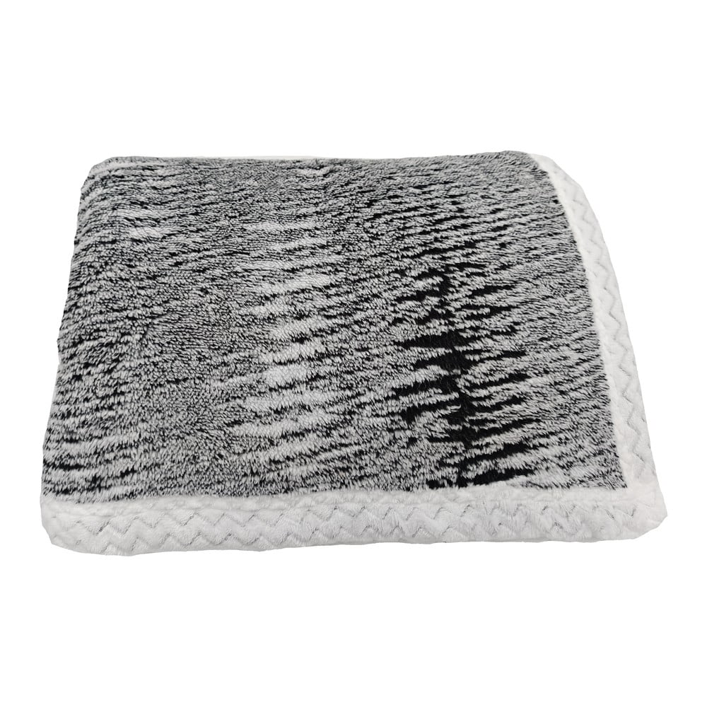 Fekete sherpa takaró 150x200 cm Marble – My House