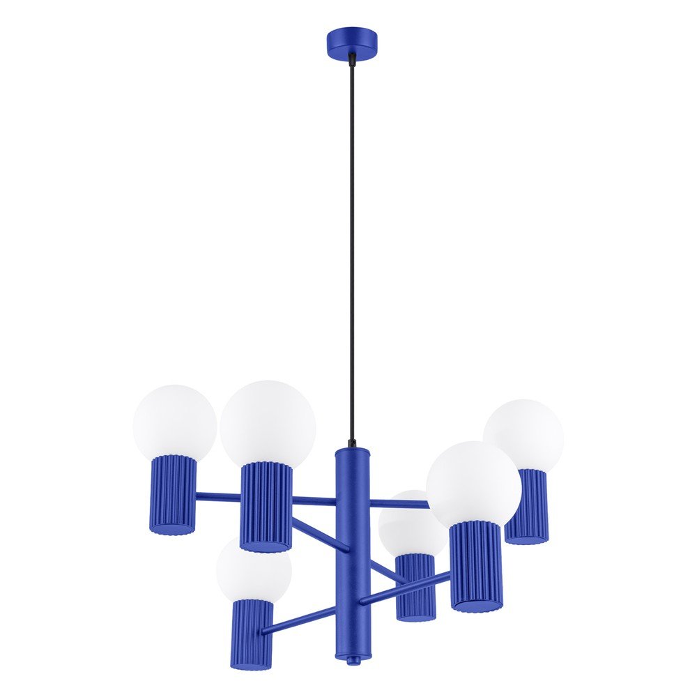 Kék függőlámpa üveg búrával Orbital – Sollux