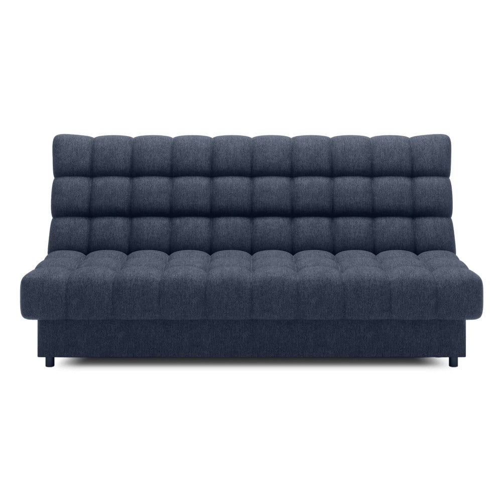 Kék zsenília kinyitható-tárolóhelyes kanapé 197 cm Clareta – ELTAP