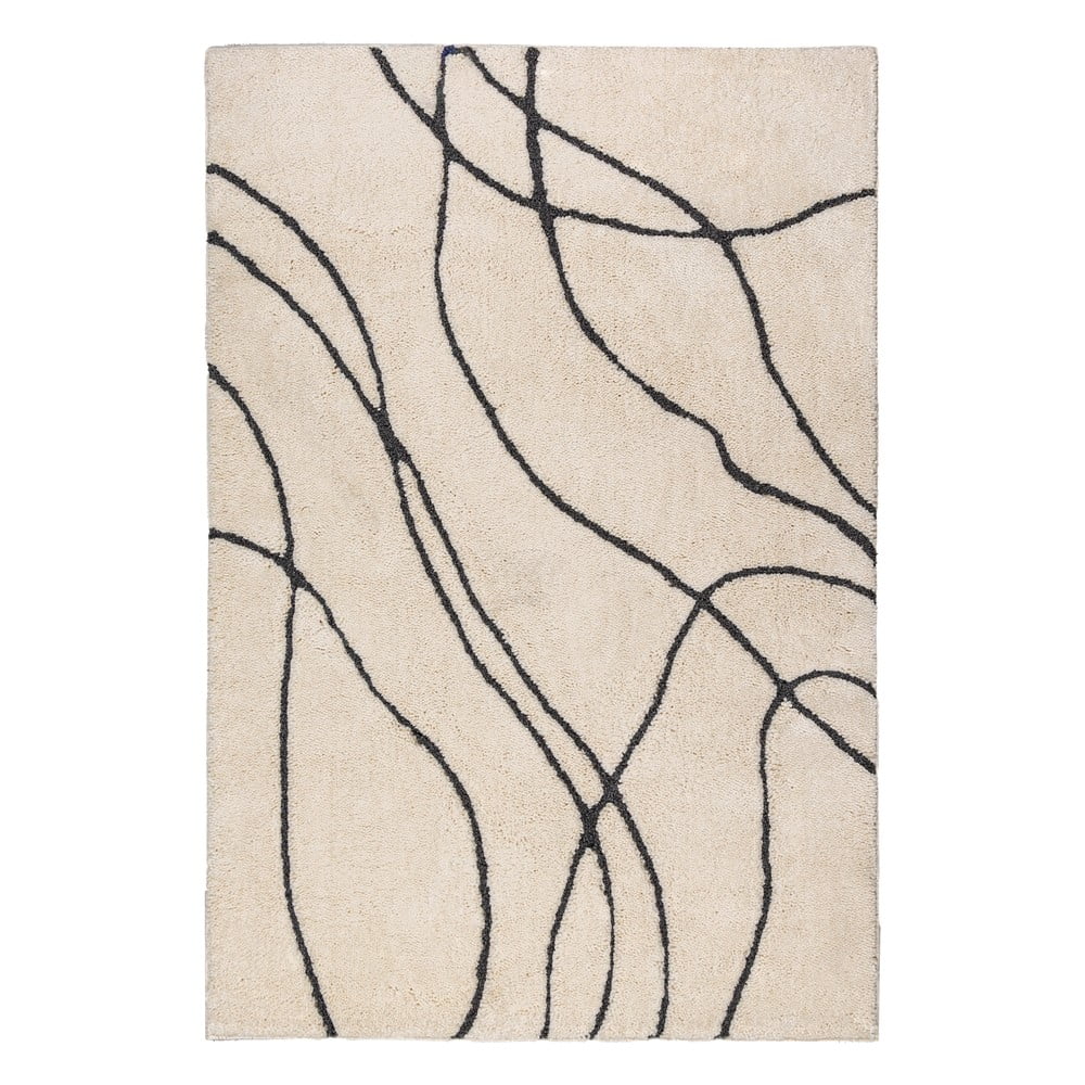 Krémszínű szőnyeg 200x290 cm Flow – Flair Rugs
