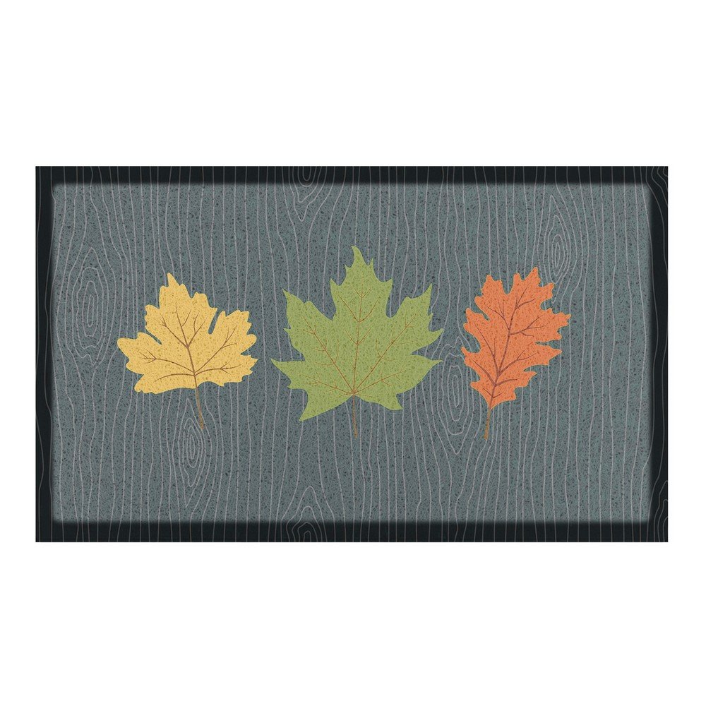 Lábtörlő 40x70 cm Autumn Leaves on Green – Artsy Doormats