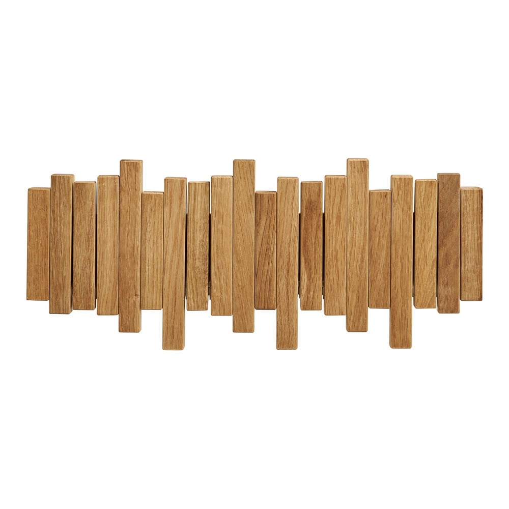 Natúr színű tölgyfa fali fogas 3 cm Caltra – House Nordic