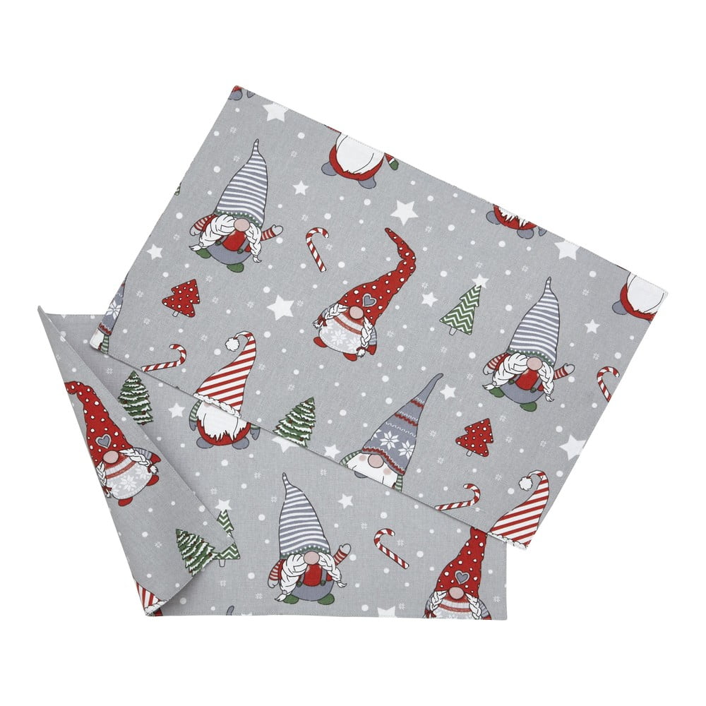 Pamut tányéralátét szett karácsonyi mintával  4 db-os 30x46 cm Gnomes – Catherine Lansfield