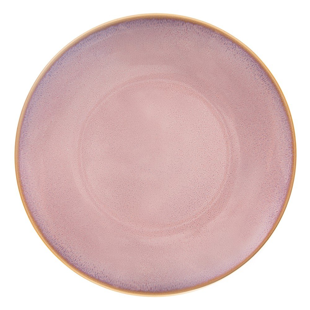 Rózsaszín kerámia tányér ø 27 cm Glaze – Orion