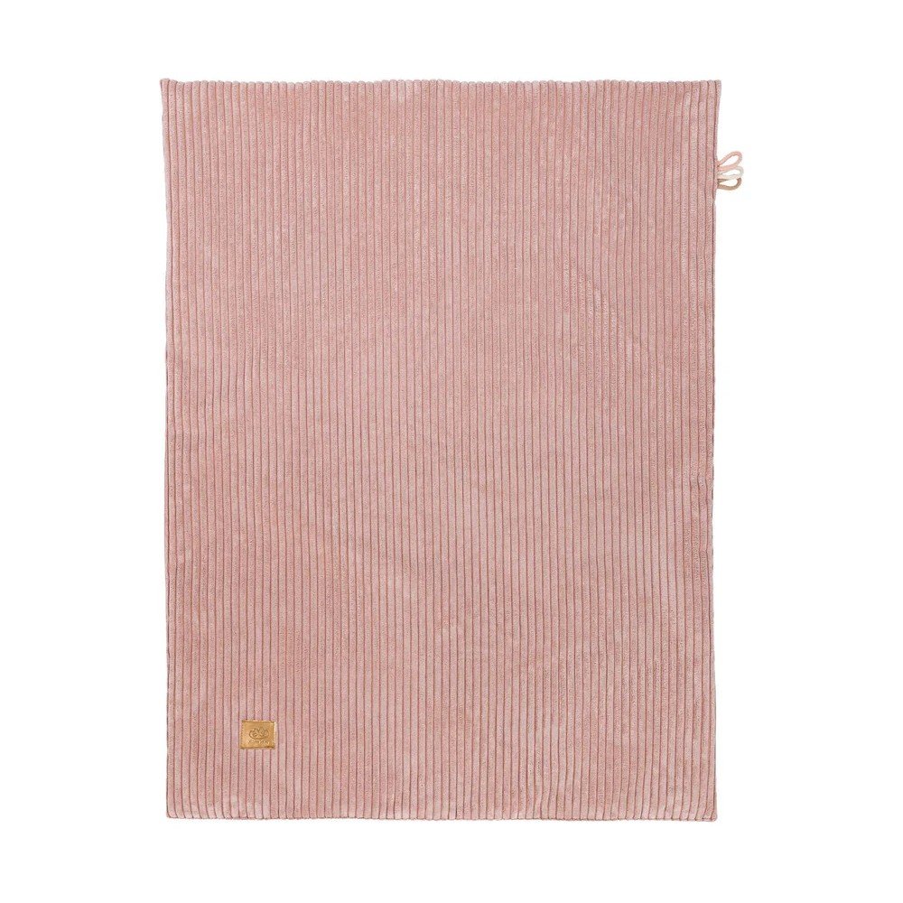 Rózsaszín kordbársony gyerek takaró 100x77 cm – Meowbaby