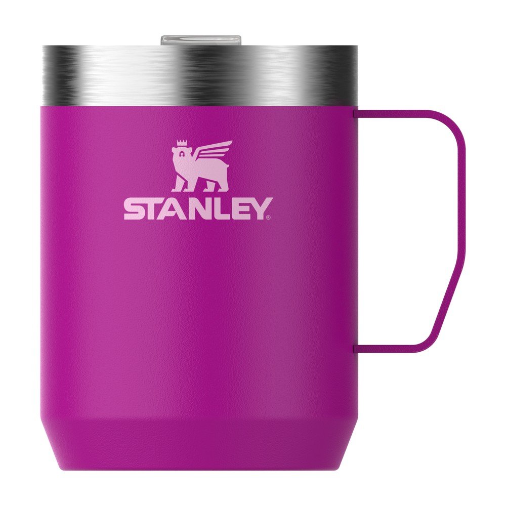 Rózsaszín rozsdamentes acél termobögre 230 ml Stay-Hot Camp Mug Violet Blossom – Stanley