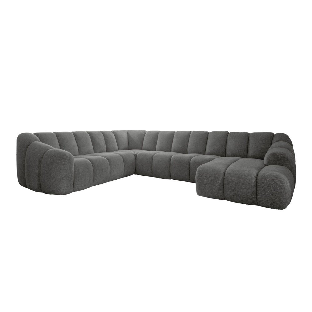 Szürke sarokkanapé (bal oldali-U alakú) Shell – Miuform