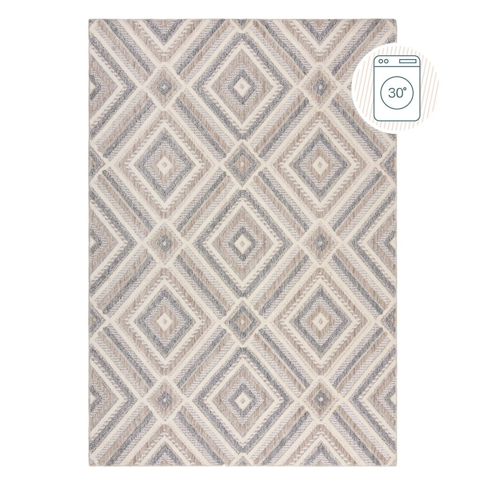 Szürkésbézs mosható szőnyeg 116x170 cm Beckett – Flair Rugs