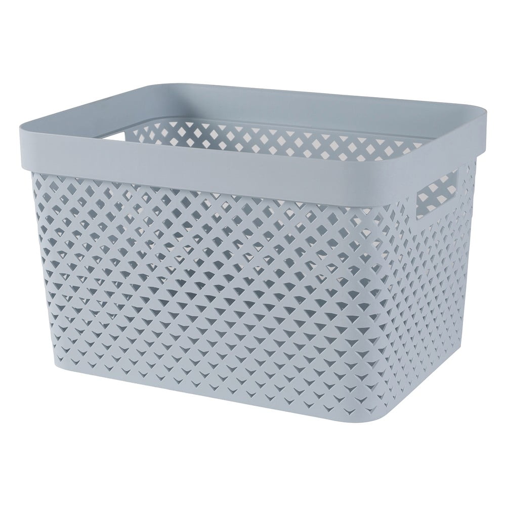 Világoskék műanyag tárolódoboz 35