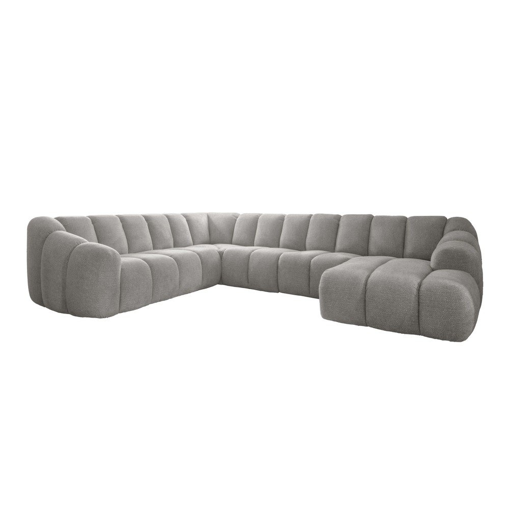 Világosszürke sarokkanapé (bal oldali-U alakú) Shell – Miuform