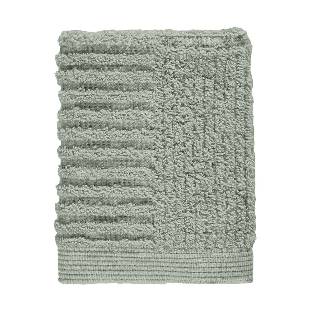 Zöld frottír pamut törölköző 30x30 cm Classic – Zone