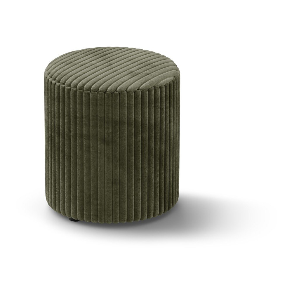 Zöld kordbársony puff Dia – Micadoni